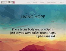 Tablet Screenshot of livinghopeworshipcenter.org